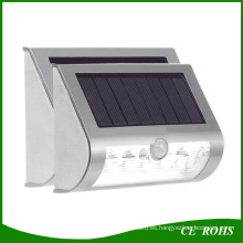 9LED Solar LED montado en la pared Sensor de movimiento a prueba de agua y Dim Solar Solar Solar Outdoor Garden Stair Gate Yard Path lámpara